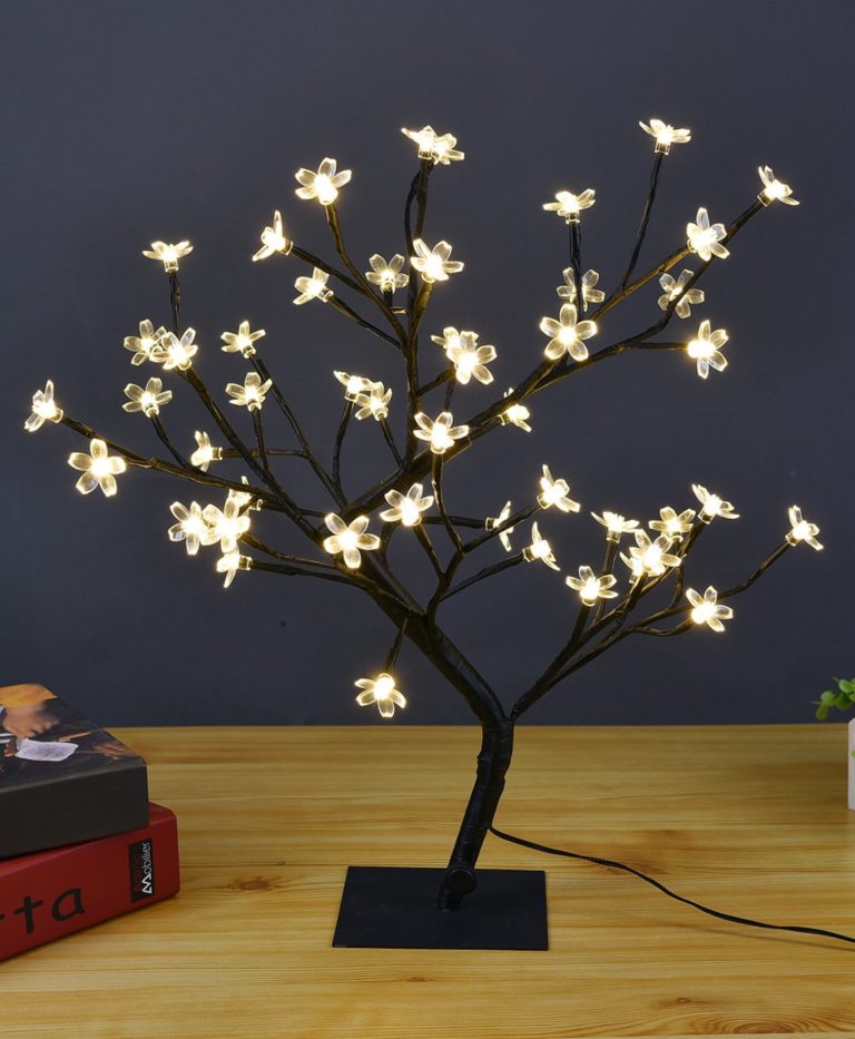 Lightshare 18 Inch Cherry Blossom Bonsai Tree Lamp I Crave This