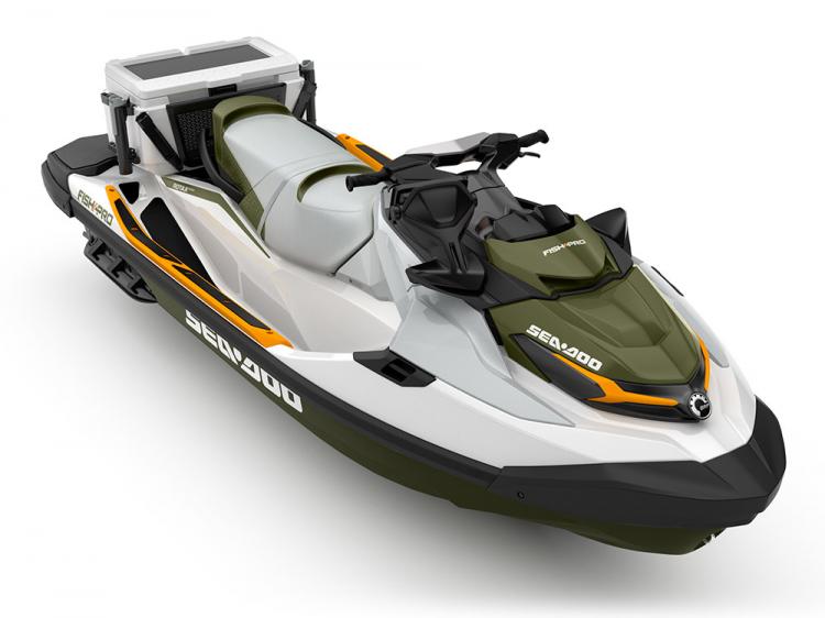 SeaDoo’s Fishing Jetski With a Fish Cooler, GPS, and Fish Finder I